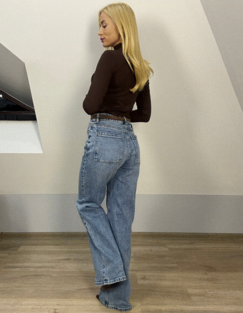 Jeansy QUEEN W37/23 (niebieskie)