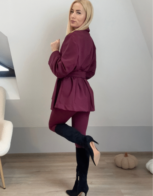 Marynarka ocieplana Milla (bordowa)