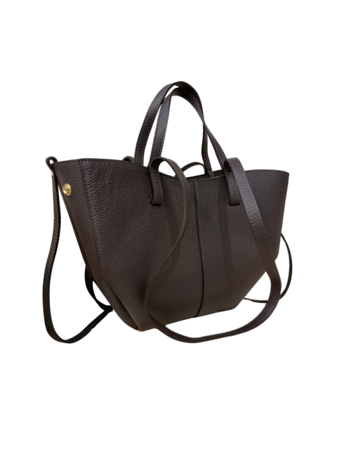 SKÓRZANA zamszowa TOREBKA Molly midi (czekoladowa)