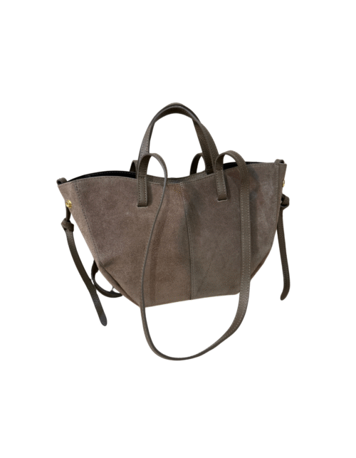 Skórzana zamszowa TOREBKA Molly midi FANGO