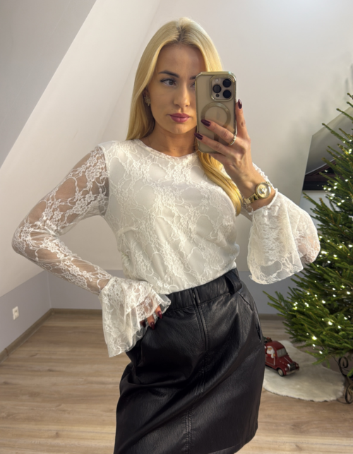 Bluzka koronkowa Ariana (BIAŁA)