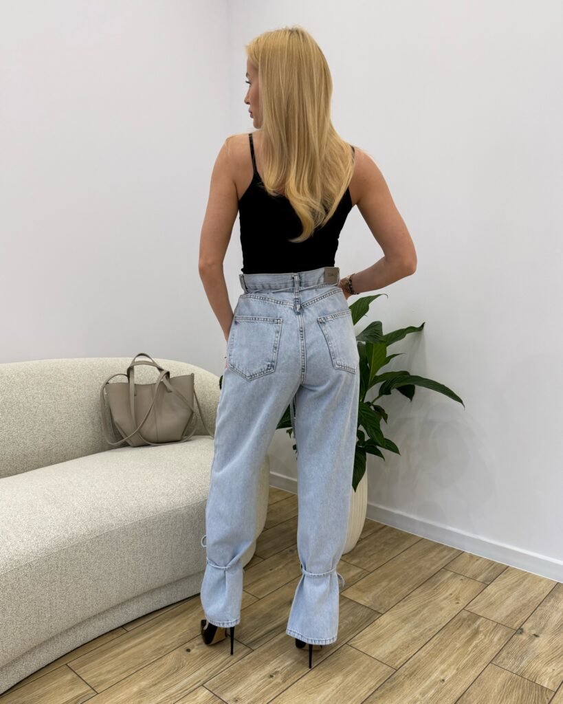 Jeansy City jasny jeans