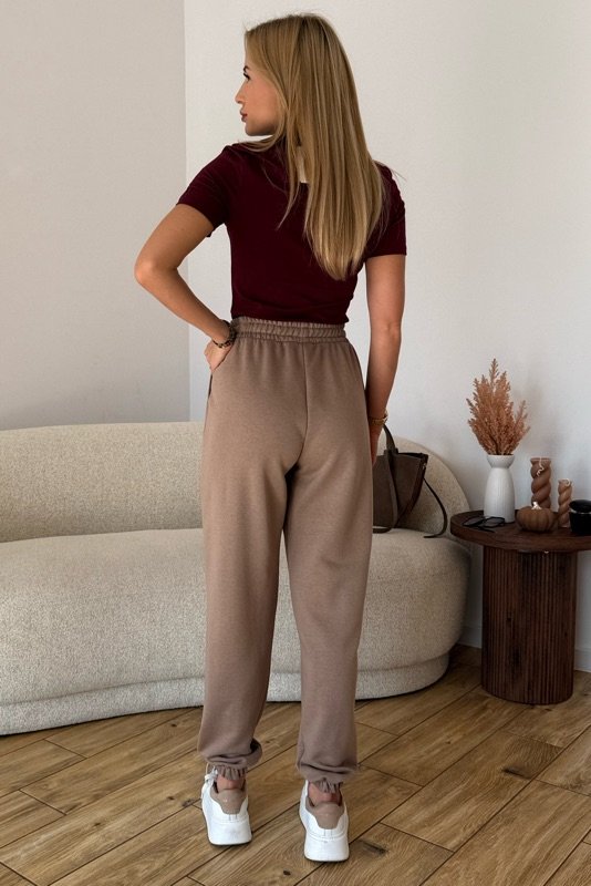 SPODNIE DRESOWE JOGGER BEŻOWE