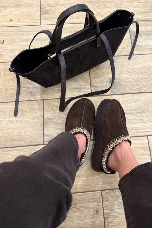 BUTY SKÓRZANE ZAMSZOWE COMO CZEKOLADOWE