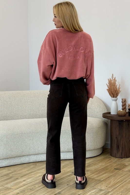 BLUZA POLAR Z BAWEŁNĄ MIA RÓŻOWY